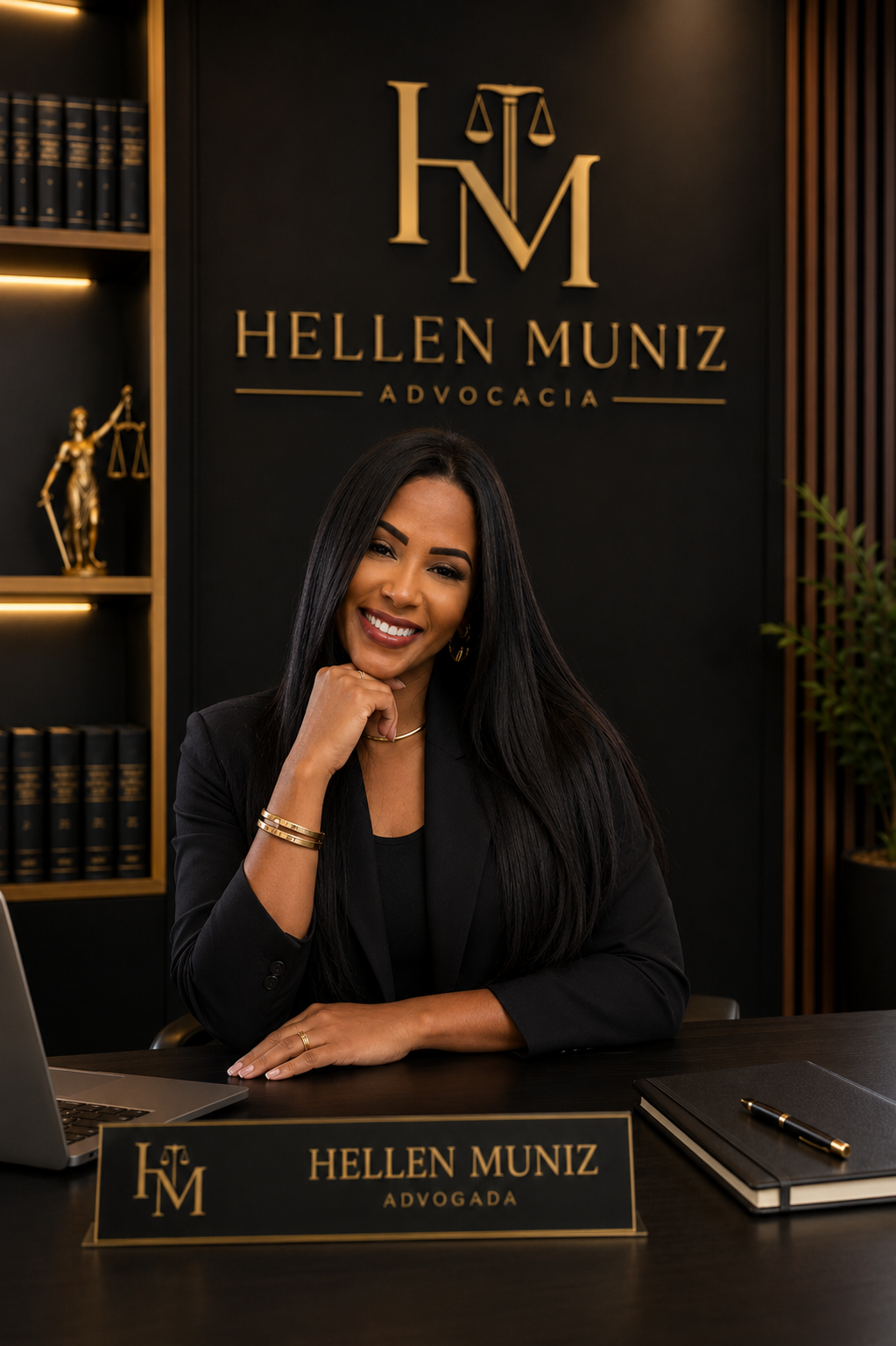 Retrato da advogada Hellen Muniz